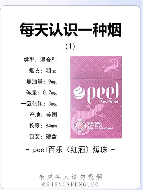 peel百乐爆珠香烟【百乐爆珠烟多少钱】