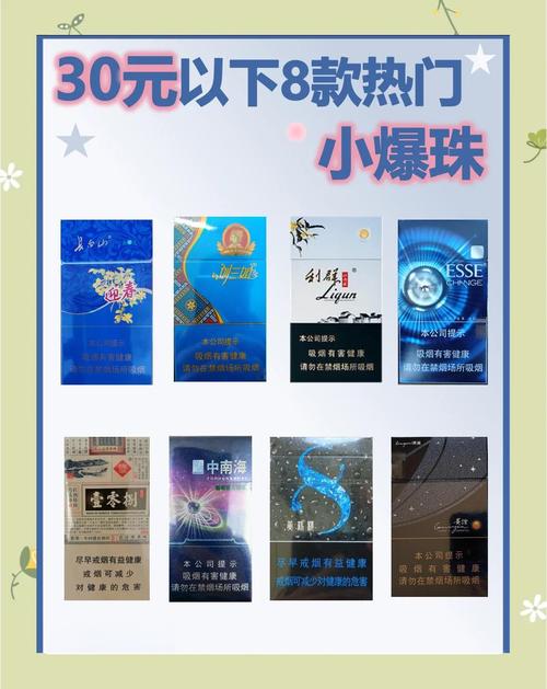 探秘香烟世界，爆珠香烟几个口味，视觉与味觉的双重盛宴